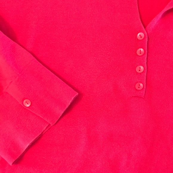 Soft Cotton 3/4” sleeve pullover sweater - Picture 3 of 3